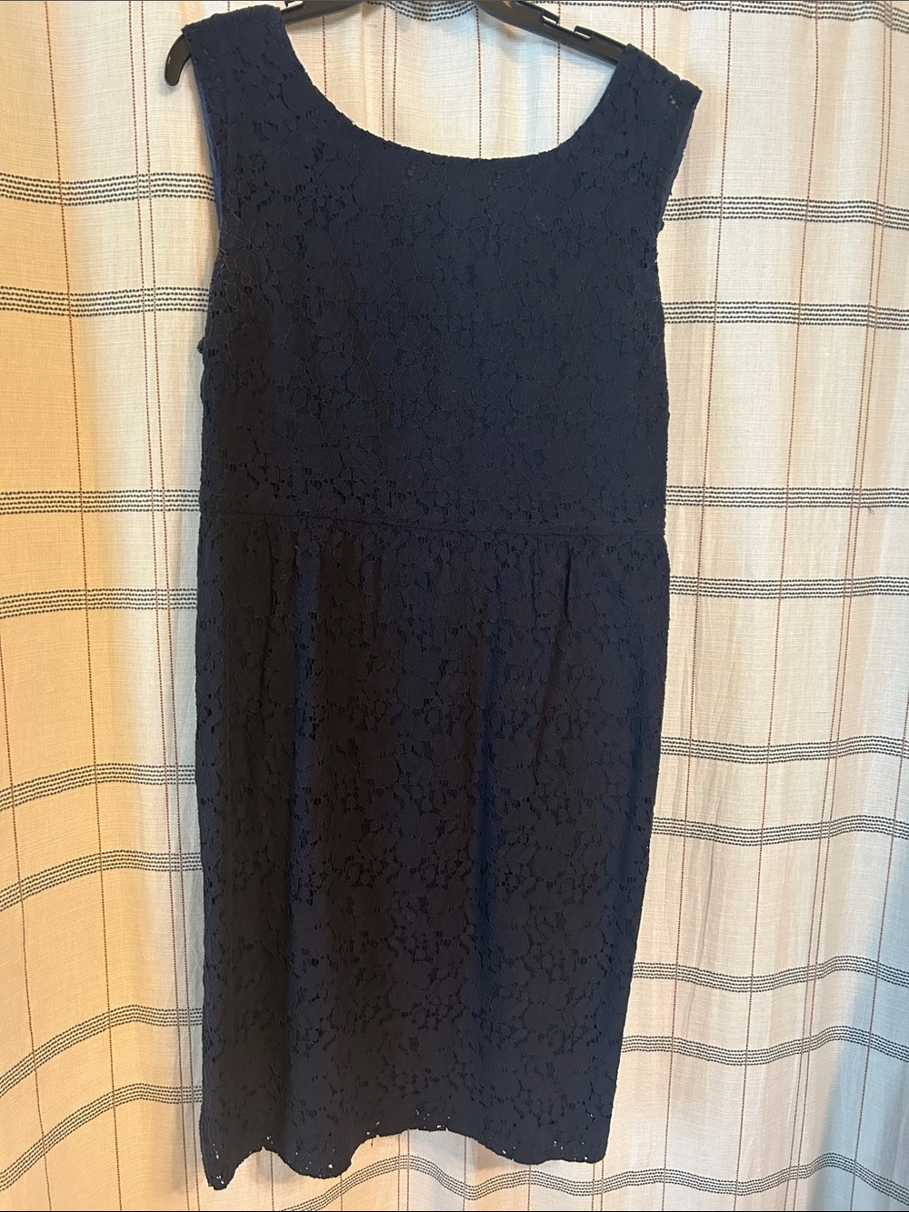 J. Crew Navy Lace Midi Dress